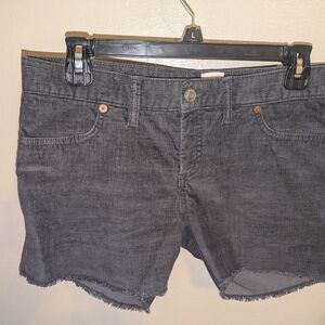 Women's GAP Black Corduroy Shorts